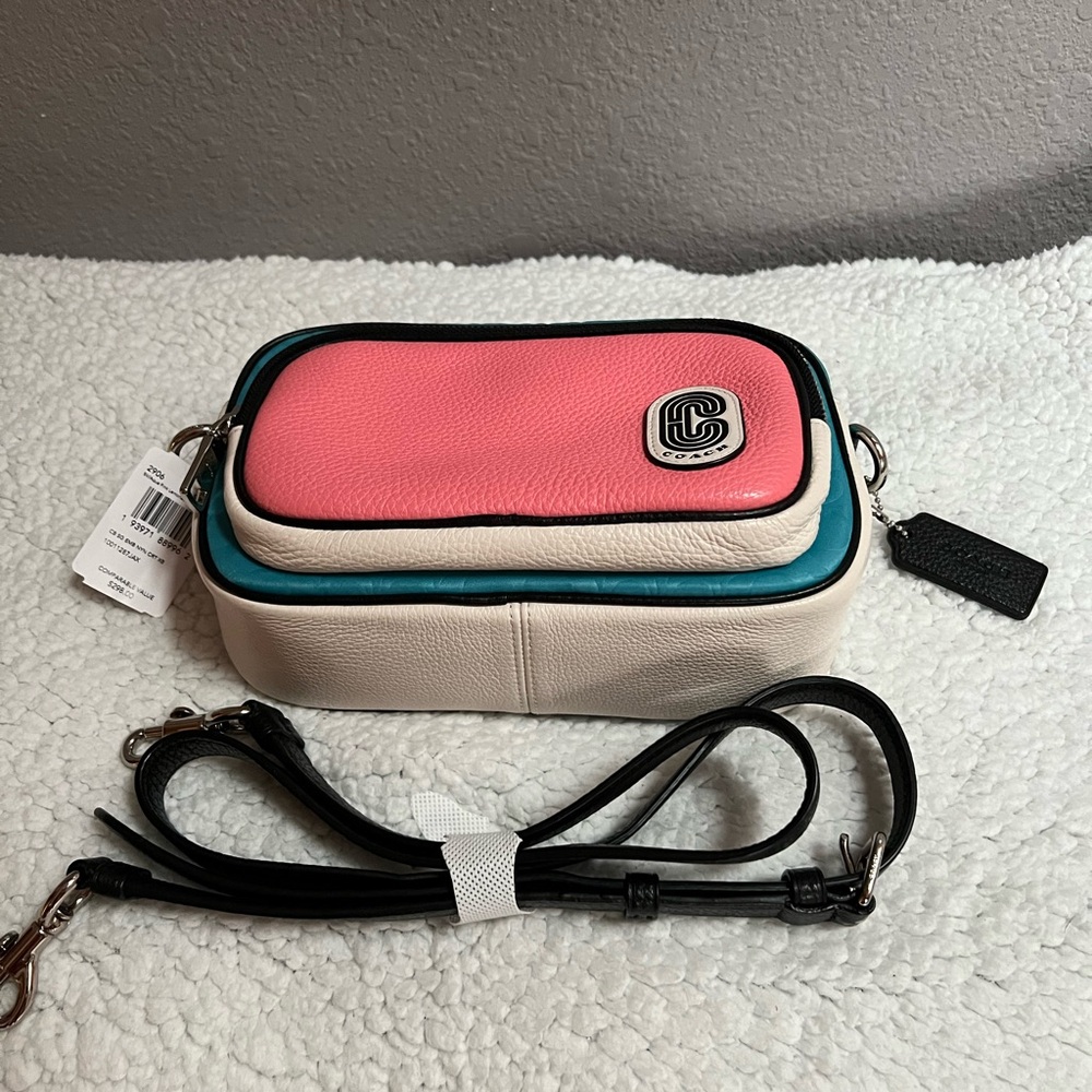 NEW 🚨💖COACH Jamie Camera Bag Aqua Pink Lemonade NEW WITH TAGS🔥🚨 (Reg.$298) - Picture 2 of 16